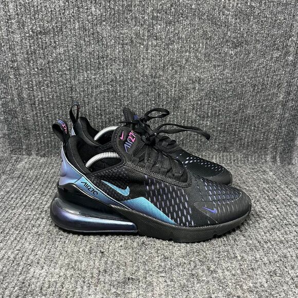 Nike Air Max 270 Throwback Future Black Blue Shoes Women’s 8 (6.5Y) 943345-017 - Picture 1 of 8